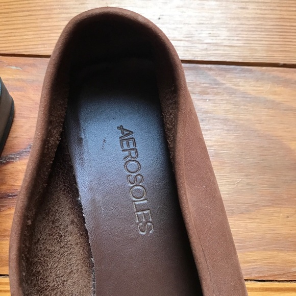 Aerosoles Tan Brown Soft Suede Leather Loafers, EUC, 8.5 - Picture 2 of 10
